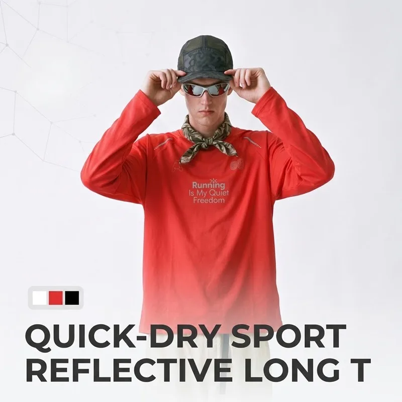 反射素材を使用したスポーツ用ランニングシャツ - 男女兼用、 - Hiking のレビューと価格