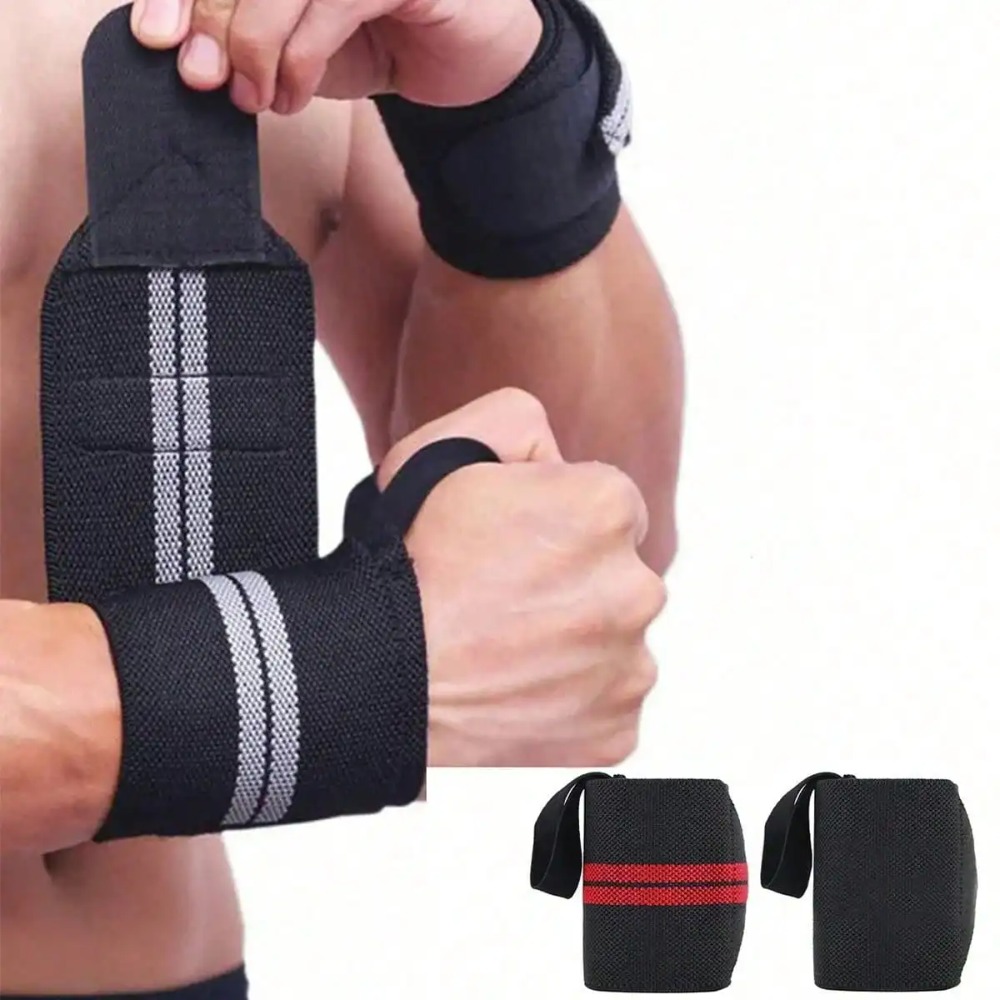 2個入り エラスティックリストラップ、リストサポートブレース - Wrist Wraps Weightlifting Support のレビューと価格