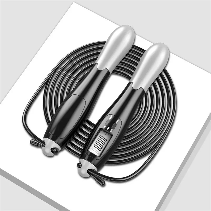 スマートカウンター付きLCDデジタル縄跳び、家庭用ジム、有酸 - Smart Jump Rope Digital Counter のレビューと価格