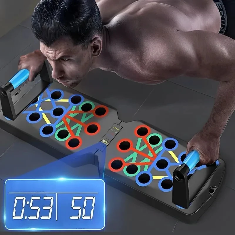 プッシュアップボードセットポータブル多機能プッシュアップバー - Push Up Board Foldable Multi Function のレビューと価格